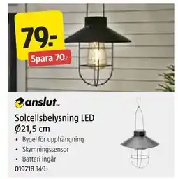 Jula Solcellsbelysning LED Ø21,5 cm erbjuda