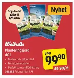 Jula Planteringsjord 40 l erbjuda