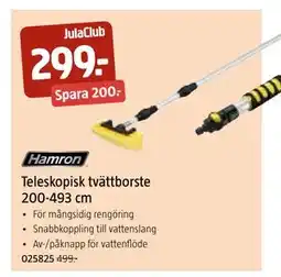 Jula Teleskopisk tvättborste 200-493 cm, Medlemspris erbjuda