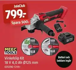 Jula Vinkelslip Kit 18 V 4,0 Ah Ø125 mm, Medlemspris erbjuda