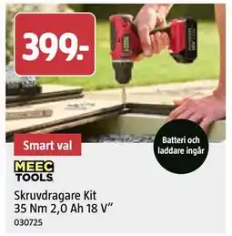 Jula Skruvdragare Kit 35 Nm 2,0 Ah 18 V” erbjuda