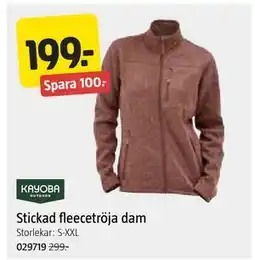 Jula Stickad fleecetröja dam erbjuda