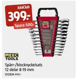 Jula Spärr-/blocknyckelsats 12 delar 8-19 mm, Medlemspris erbjuda