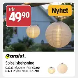 Jula Solcellsbelysning erbjuda