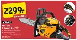 Jula Motorsåg 1,9 kW 42,4 cm³ 16” erbjuda