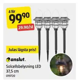 Jula Solcellsbelysning LED 37,5 cm erbjuda
