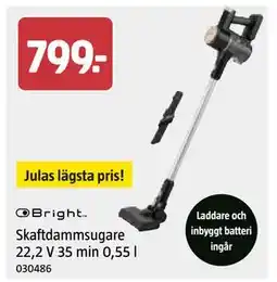 Jula Skaftdammsugare 22,2 V 35 min 0,55 l erbjuda