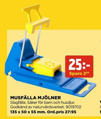 Jem&Fix Musfälla mjölner erbjuda