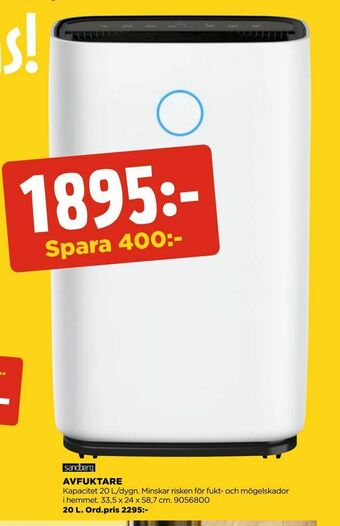 Jem&Fix Avfuktare erbjuda