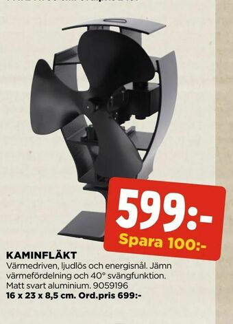 Jem&Fix Kaminfläkt erbjuda
