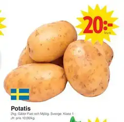 Matöppet Potatis erbjuda