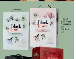 Citti Black Tower Fruity White eller Pink Rosé torr, EUR 9.99 erbjuda