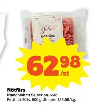 Coop Nötfärs erbjuda