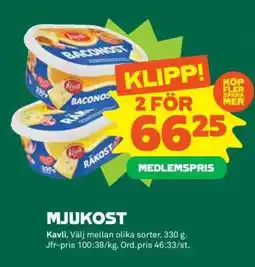 Coop MJUKOST erbjuda