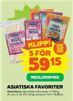 Coop Santa Maria Asiatisk Favoriter erbjuda