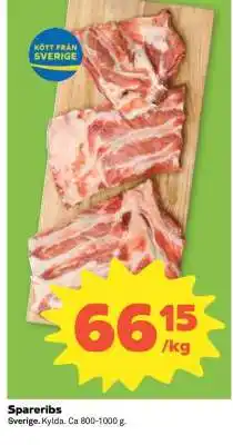Coop Spareribs erbjuda