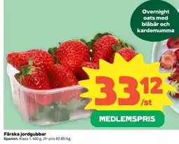 Coop Färska jordgubbar erbjuda