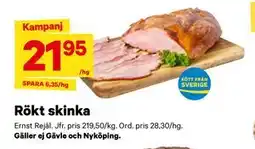 City Gross Rökt skinka erbjuda