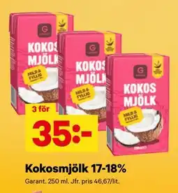 City Gross Kokosmjölk 17-18% erbjuda