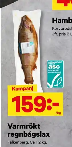 City Gross Varmrökt regnbågslax erbjuda