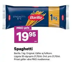 City Gross Spaghetti, Pris i appen erbjuda