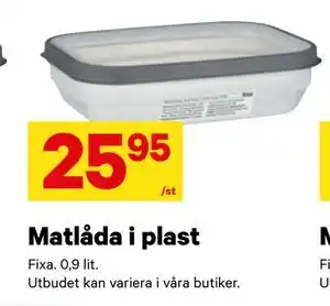 City Gross Matlåda i plast erbjuda