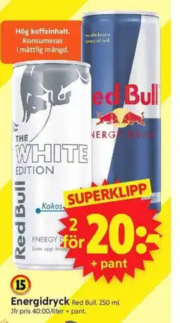 ICA Supermarket Red Bull Energidryck erbjuda