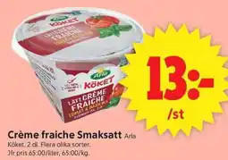 ICA Supermarket Arla Crème fraiche Smaksatt erbjuda