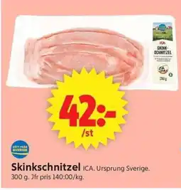ICA Supermarket ICA Skinkschnitzel erbjuda