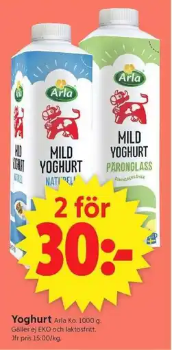 ICA Supermarket Yoghurt Arla erbjuda