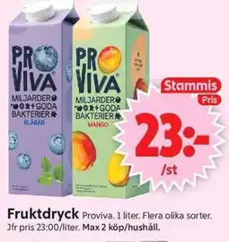 ICA Supermarket Proviva Fruktdryck erbjuda