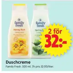 ICA Supermarket Family Fresh Duschcreme erbjuda