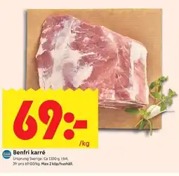 ICA Kvantum Benfri karré erbjuda