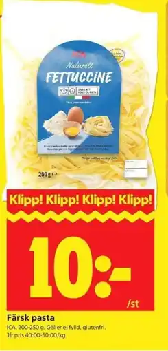 ICA Kvantum ICA Färsk pasta erbjuda