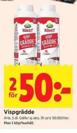 ICA Kvantum Arla Vispgrädde erbjuda