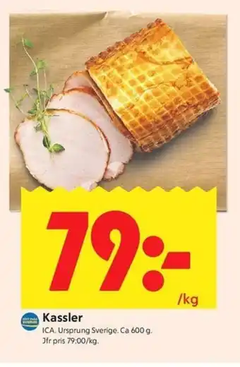 ICA Kvantum Kassler erbjuda