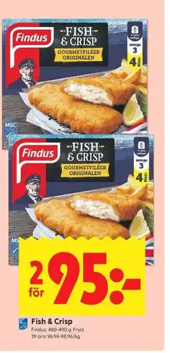 ICA Kvantum Findus Fish & Crisp erbjuda