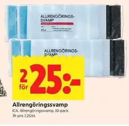 ICA Kvantum ICA Allrengöringssvamp erbjuda