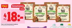 ICA Kvantum ICA Taco- och Guacamole kryddmix erbjuda