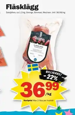 Pekås Fläsklägg, Medlemspris erbjuda