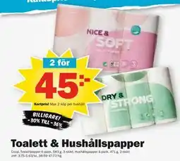 Pekås Toalett & Hushållspapper, Medlemspris erbjuda