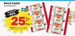 Pekås Bacon 3-pack, Medlemspris erbjuda
