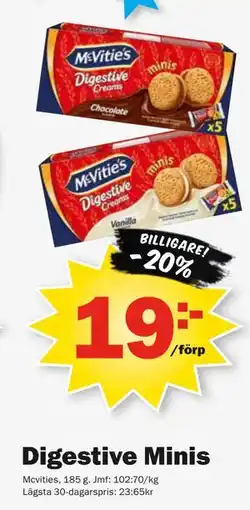 Pekås Digestive Minis erbjuda