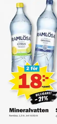 Pekås Mineralvatten erbjuda