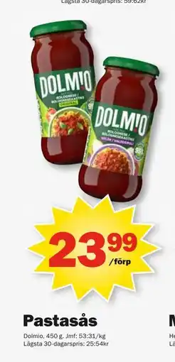 Pekås Pastasås erbjuda