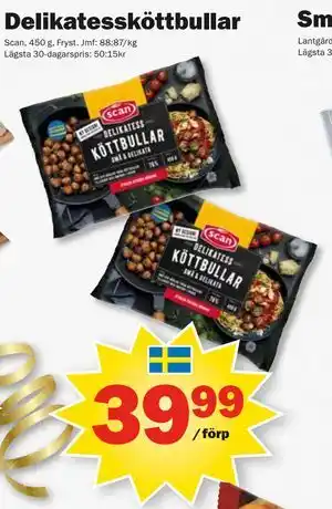 Pekås Delikatessköttbullar erbjuda