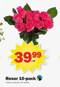 Pekås Rosor 10-pack erbjuda
