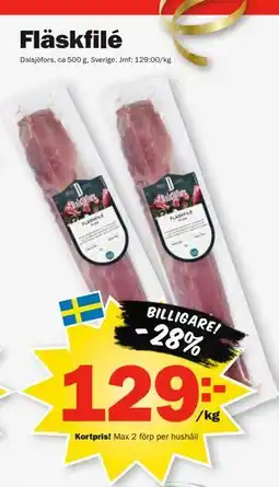 Pekås Fläskfilé, Medlemspris erbjuda