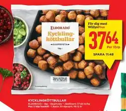 Willys KYCKLINGKÖTTBULLAR, Medlemspris erbjuda
