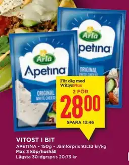 Willys VITOST I BIT, Medlemspris erbjuda